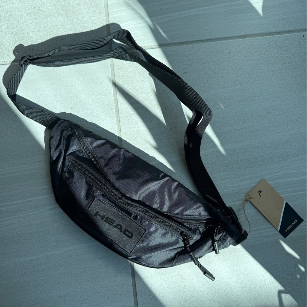 HEAD Sleek Black Crossbody Bag